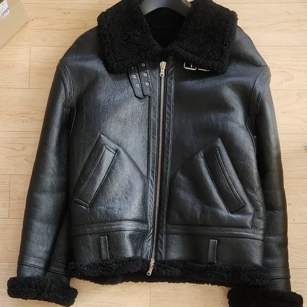 [BUNJANG] Andersson Bell Black Leather Mustang Jacket / 블랙 무스탕 양가죽 자켓 - 앤더슨벨