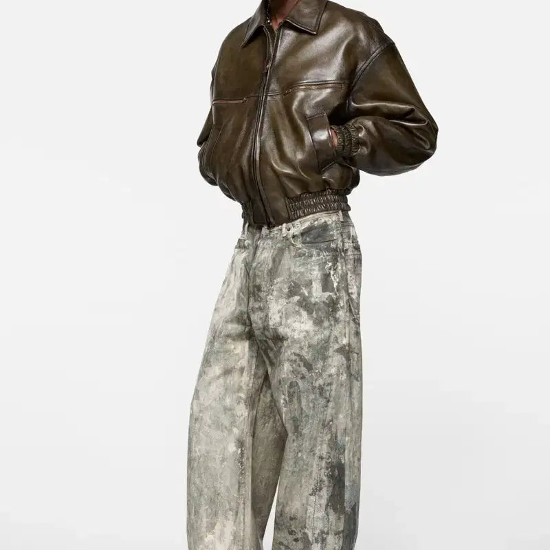 [BUNJANG] Acne Studios Trompe L'oeil 1981 Printed Denim Jeans / 아크네 데님 아크네스튜디오 트롱프뢰유 1981