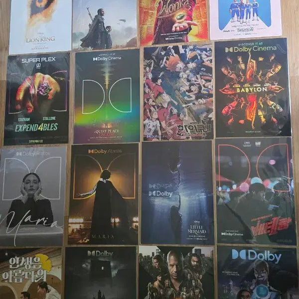 [BUNJANG] Megabox Dolby & Dolby Atmos A3 Poster Set / 메가박스 돌비 & 돌비 애트모스 A3 포스터 16종 일괄 팝니다