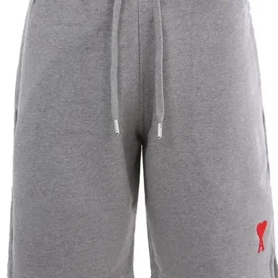[BUNJANG] AMI Small Heart Logo Shorts Gray XL / 아미 스몰 하트 로고 반바지 그레이 XL 무료배송