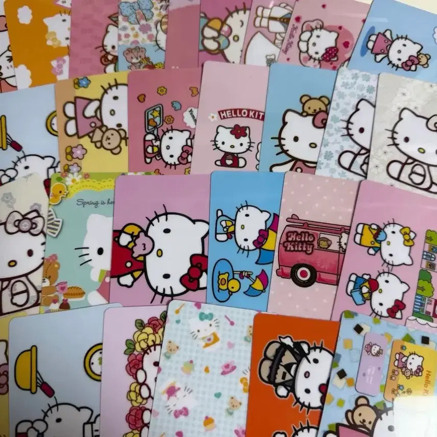 [BUNJANG] Hello Kitty Classic Traffic Card Sticker / 헬로 키티 헬로키티 고전키티 헬로키티 교통카드 스티커