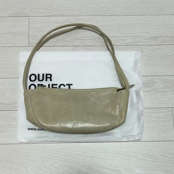 [BUNJANG] Auro Tambourine Bag Sand Leather / 아우로 탬버린백 샌드 가방