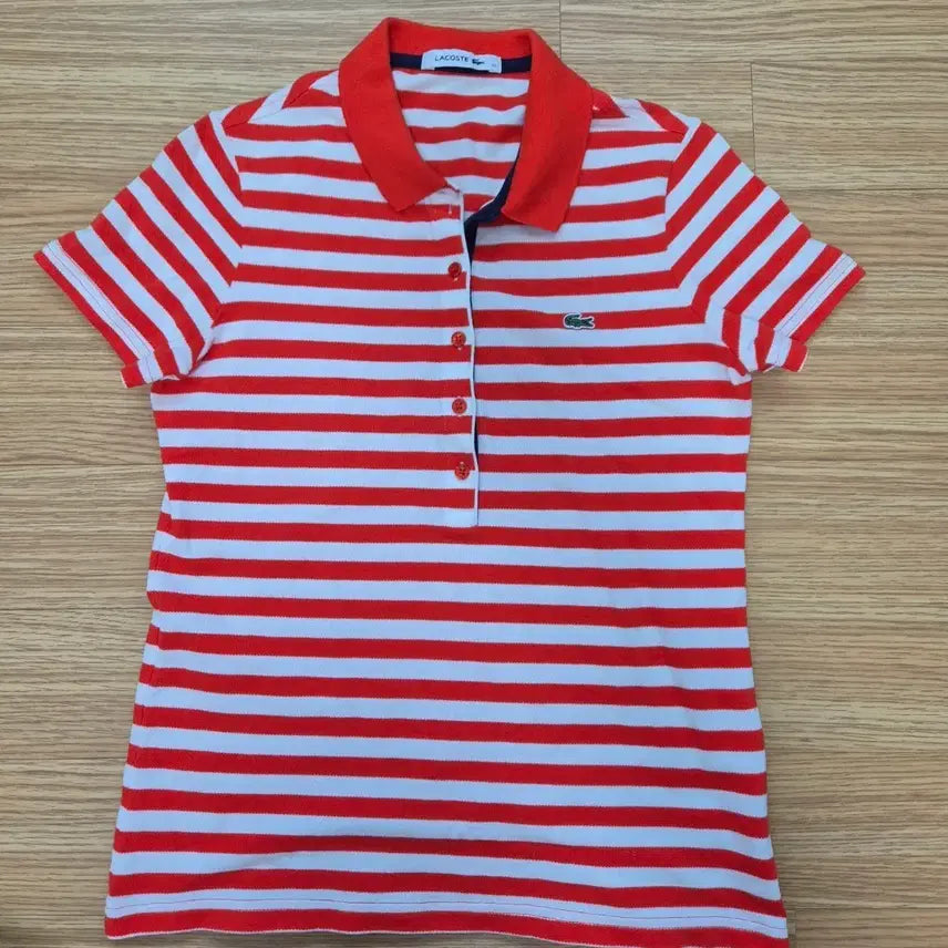 [BUNJANG] Lacoste Women's Short Sleeve Polo Shirt / 라코스테 여자 반팔 카라티