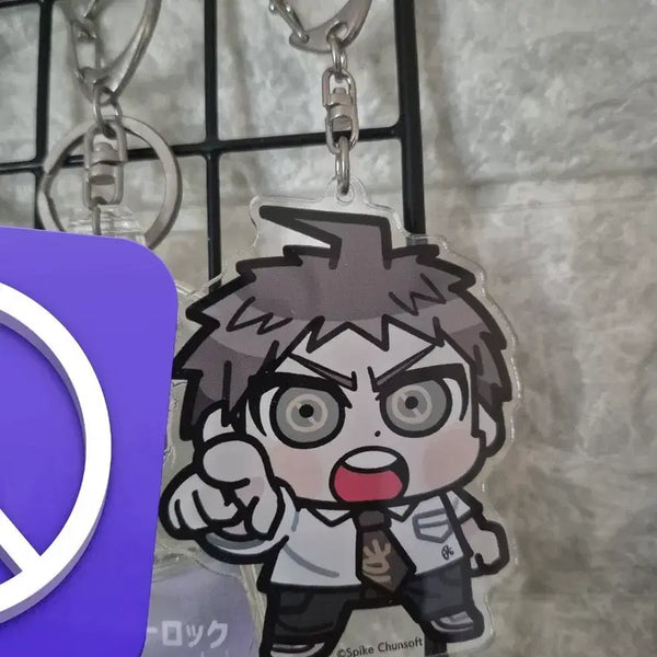 [BUNJANG] Danganronpa Hajime Hinata & Chiaki Nanami Acrylic Keychain / 슈퍼 단간론파 히나타 하지메 부쿠부 아크릴 키링