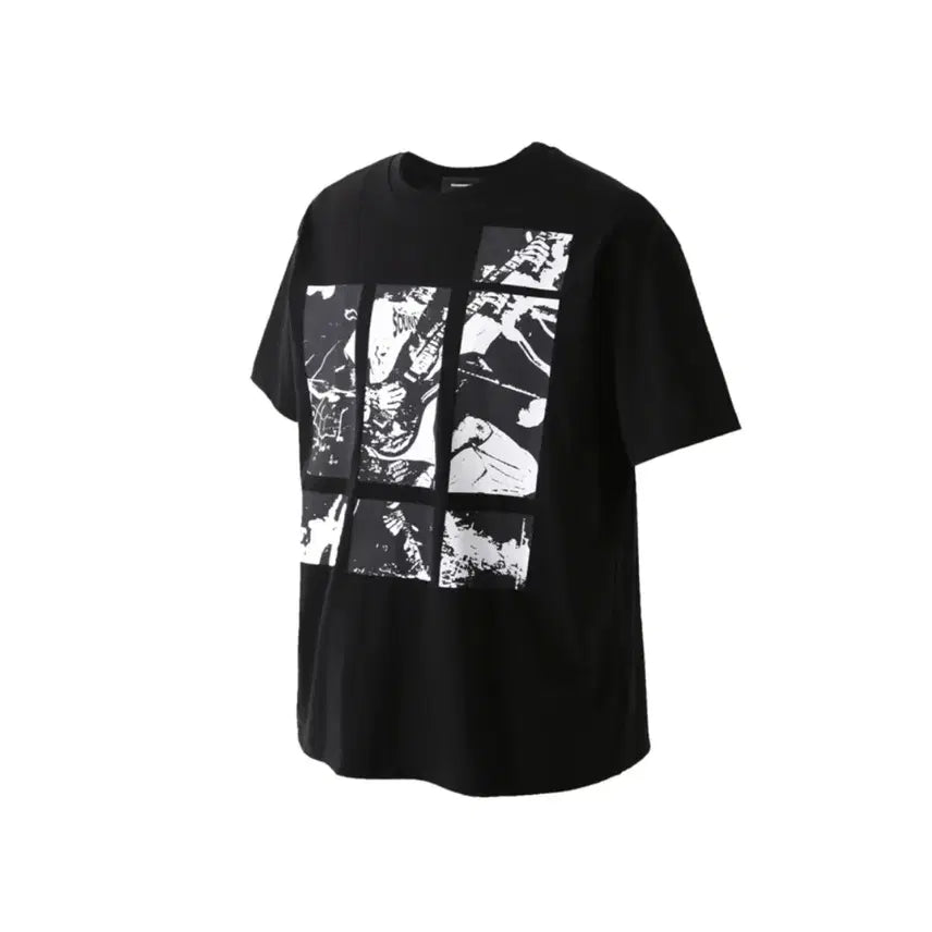 [BUNJANG] Roaring Raad Patch Print Oversized T-Shirt Black L / 로어링라드 패치 프린트 오버 티셔츠 블랙 L