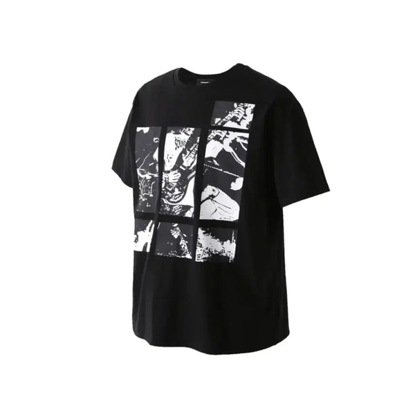 [BUNJANG] Roaring Raad Patch Print Oversized T-Shirt Black L / 로어링라드 패치 프린트 오버 티셔츠 블랙 L
