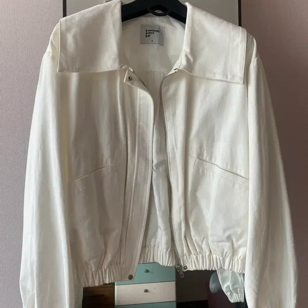 [BUNJANG] 8 Seconds Cotton Blouson Ivory Jacket / 에잇세컨즈 코튼 블루종 아이보리 신품급
