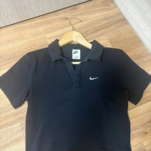 [BUNJANG] Nike Cropped Collar T-Shirt (L) / 나이키 크롭 카라티