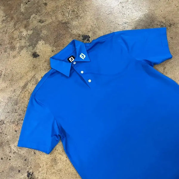 [BUNJANG] Footjoy Blue Golf Short Sleeve Polo Shirt (Authentic) / [정품/L] 풋조이 블루 골프 반팔 폴로티