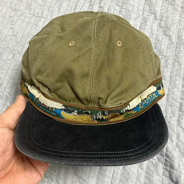 [BUNJANG] Kapital Murachi Brimfield Cap Brown Black / Kapital 캐피탈 무라치노 브림필드 캡 브라운블랙