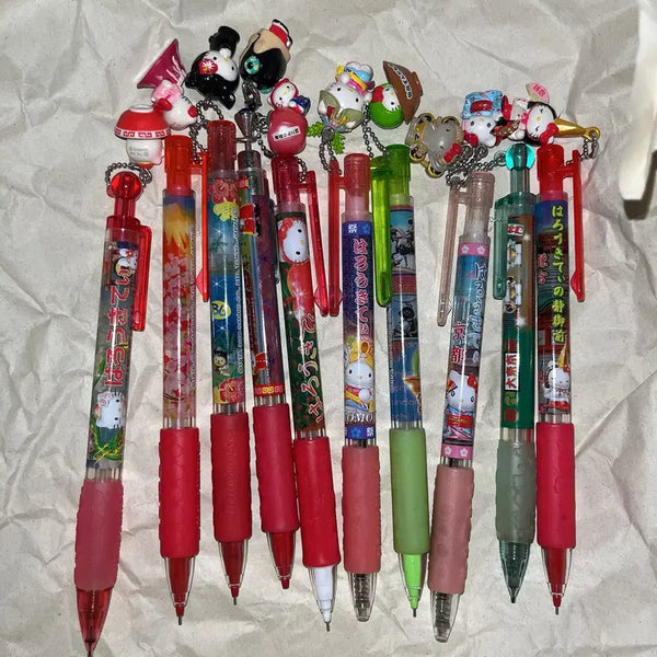 [BUNJANG] Hello Kitty Bundle Set Vintage Mechanical Pencils, Ballpoint Pens, Straps / 일괄)고전키티샤프/볼펜/킽스/키티스트랩