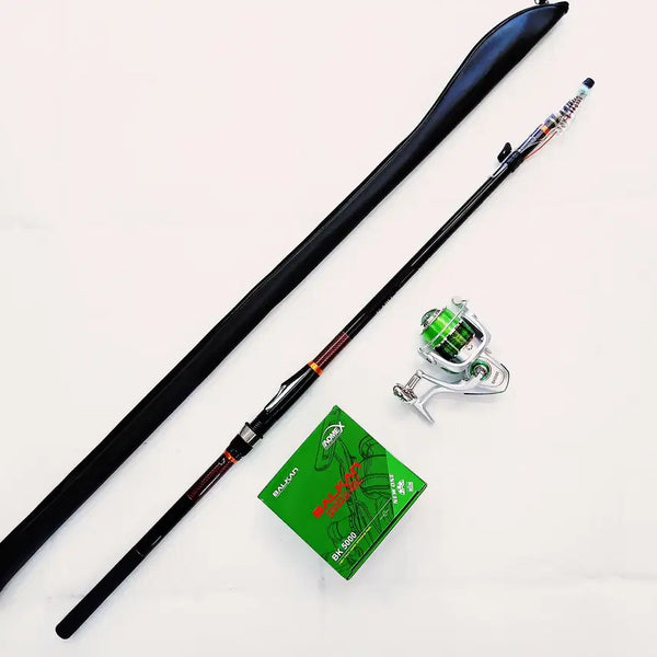 [BUNJANG] Intermax Korea Carbon Fishing Rod (4.5m) with Shimano 5000 Spinning Reel / 3호대450카고&원투 카본낚시대와 5000번릴과 원줄