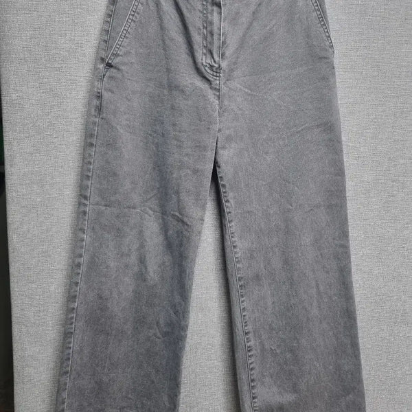 [BUNJANG] Gray Denim Wide Pants - Size 55 / 그레이 데님 와이드 팬츠 55