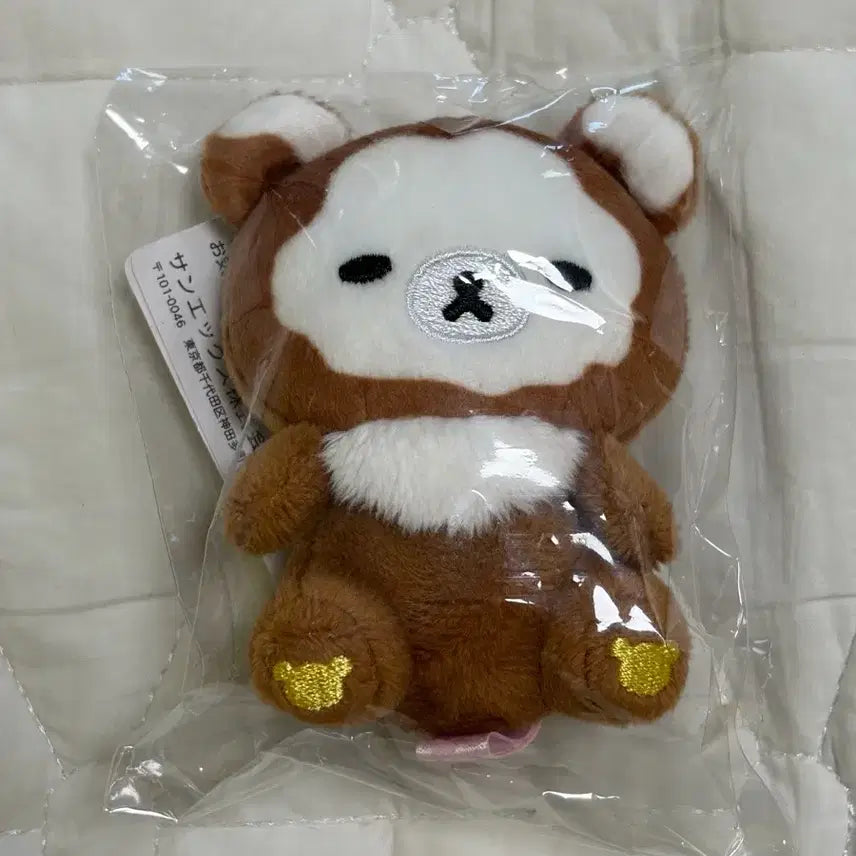 [BUNJANG] San-X Rilakkuma Koguma Tenori Plush Doll / 할인! 산엑스 리락쿠마 밀가루 챠이로이코구마 테노리 새상품 코구마 우유