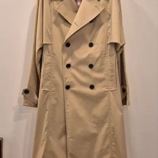 [BUNJANG] Solid Homme Beige Double Trench Coat / 솔리드옴므 베이지색 더블 트렌치코트46