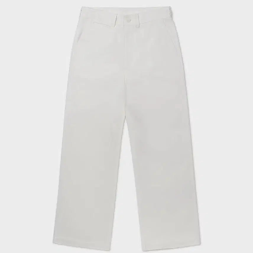 [BUNJANG] Work On Body Off Ordye Semi Wide Cotton Chino Pants Cream / [워크온바디오프] 오르디 세미 와이드 코튼 치노 팬츠 [크림]