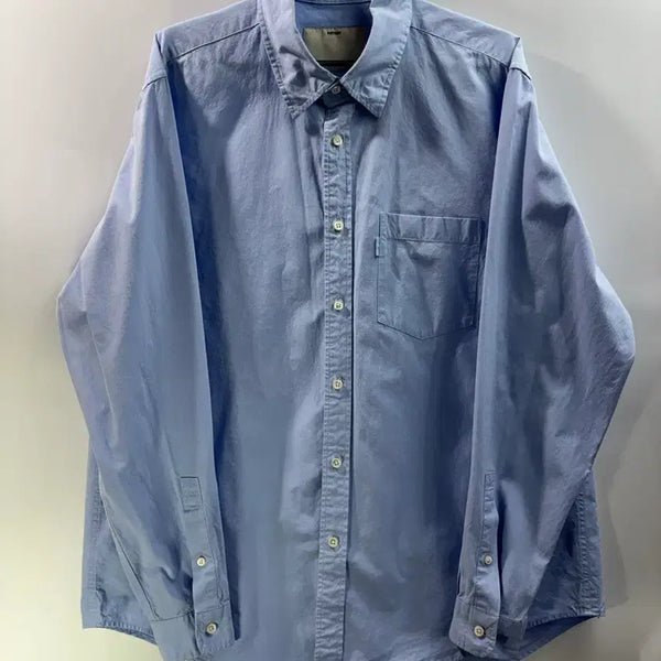 [BUNJANG] POTTERY Sax Blue Oversized Cotton Shirt / 2) POTTERY 포터리 색스블루 오버사이즈 면 셔츠 8.5