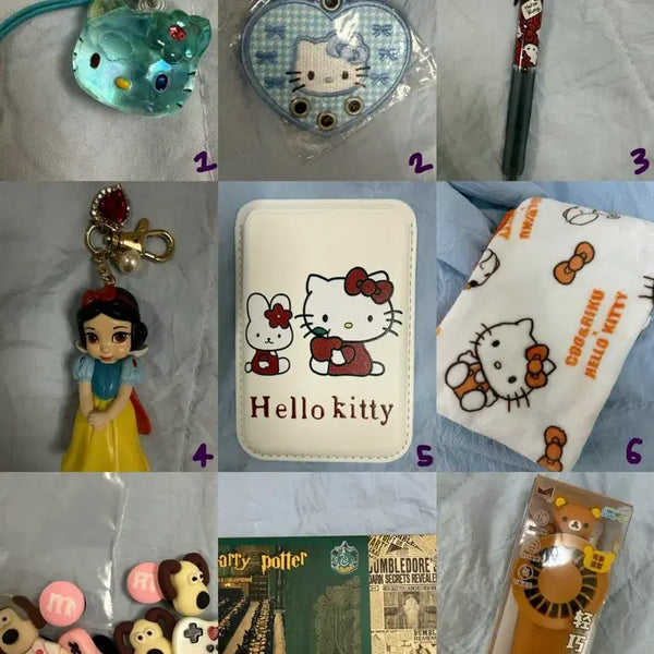 [BUNJANG] Hello Kitty Plush Keychain & Bag / 키티 키링, 가방 새것, 키티 잡화, 해리포터, 리락쿠마 선풍기 개별