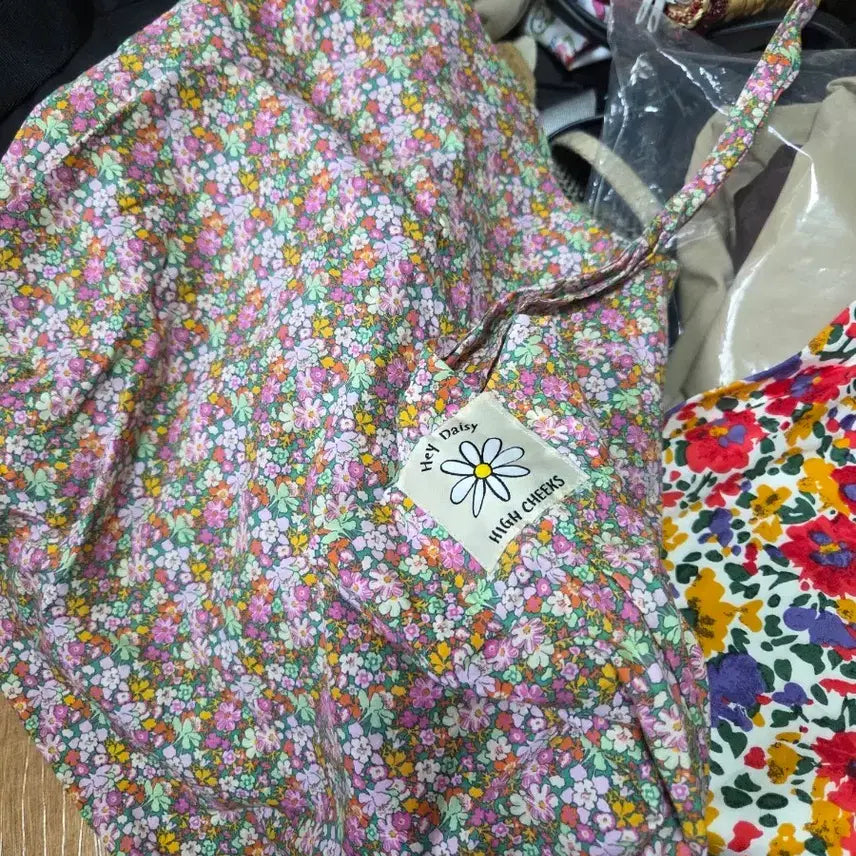 [BUNJANG] HIGH CHEEKS Flower Pattern Shoulder Bag / HIGH CHEEKS 플라워 패턴 숄더백