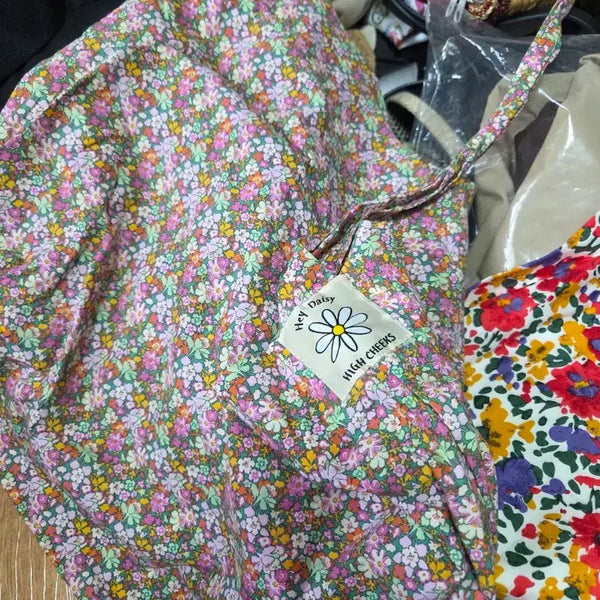 [BUNJANG] HIGH CHEEKS Flower Pattern Shoulder Bag / HIGH CHEEKS 플라워 패턴 숄더백
