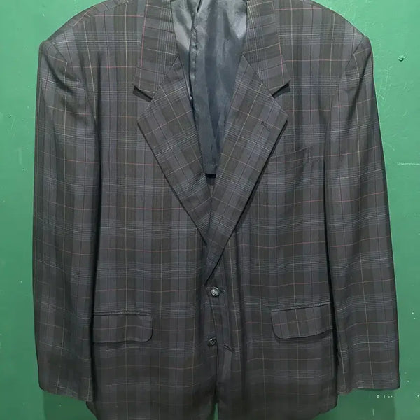 [BUNJANG] Saint Laurent Tartan Check Blazer / 입생로랑 타탄체크 블레이져