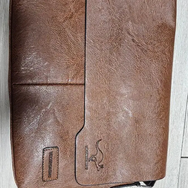 [BUNJANG] VERKENDAISHU Leather Crossbody Bag Brown / VERKENDAISHU 가죽 크로스백 브라운