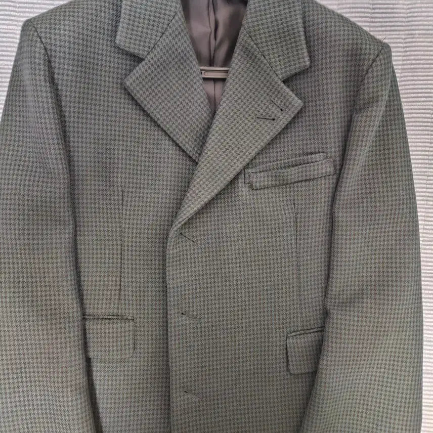 [BUNJANG] STU Green Check Blazer M / stu 그린체크 블레이저 M