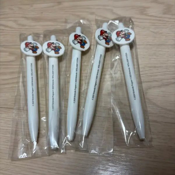 [BUNJANG] Paper Mario 5-Piece Ballpoint Pen Set / 페이퍼 슈퍼마리오 볼펜 새상품 5개 팝니다.