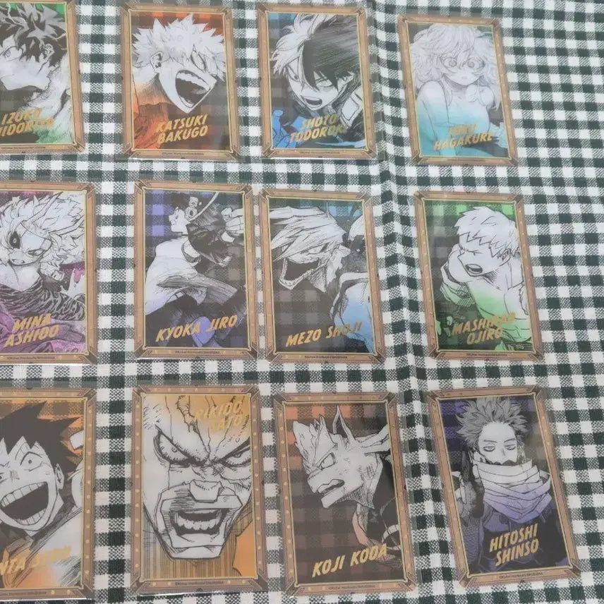 [BUNJANG] My Hero Academia Art Exhibition Gold Foil Clear Card Set / 히로아카 원화전 금박 클리어카드