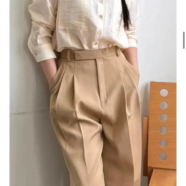 [BUNJANG] Understanding Slacks (Beige, M) / 언더스탠딩 슬랙스(베이지, m)