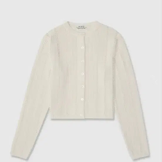 [BUNJANG] URBANIC30 Scaci Punching Cardigan Ivory (Worn by Suzy) / 얼바닉 30 스카시 펀칭 가디건 아이보리 (수지 착용)