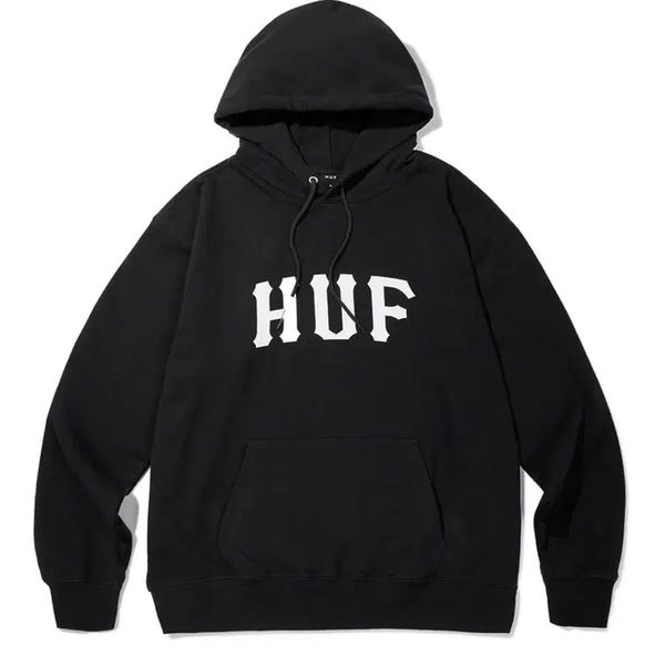 [BUNJANG] HUF ARCH LOGO HOODIE Black XL / HUF 허프 ARCH LOGO HOODIE 아치로고 후드티 블랙 XL