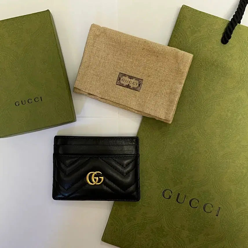 [BUNJANG] Gucci Card Wallet - Black / (풀박스)구찌 카드지갑 블랙