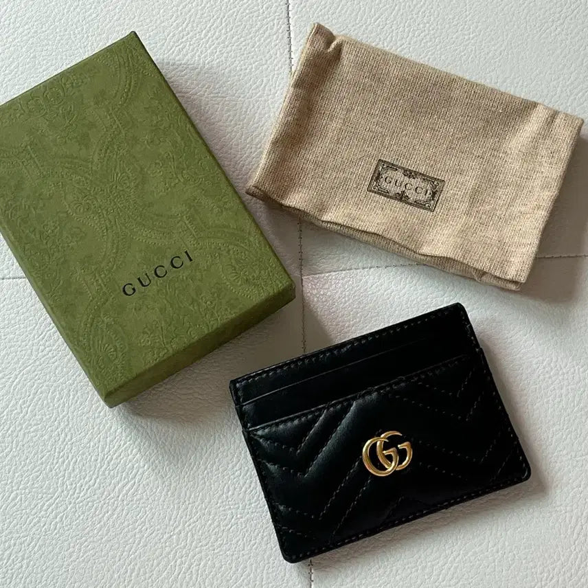 [BUNJANG] Gucci Card Holder Black / (풀박스)구찌 카드지갑 블랙