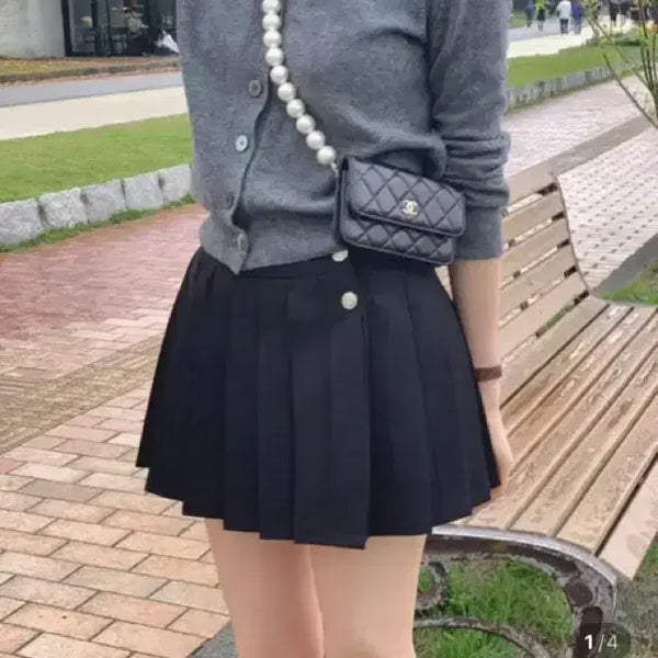 [BUNJANG] Rietta Veil Pleated Skirt / 리에뜨 베일 플리츠 스커트