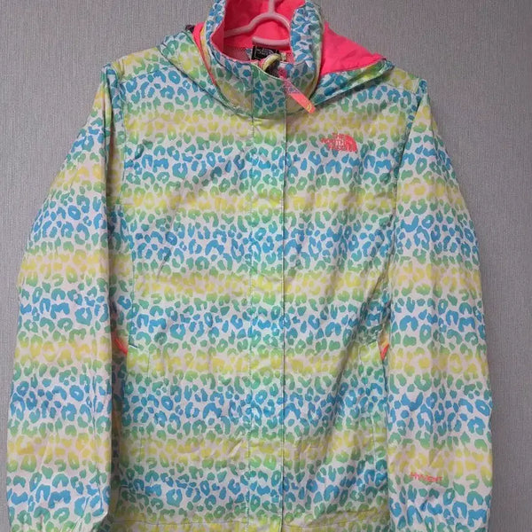 [BUNJANG] The North Face Rainbow Leopard Windbreaker Jacket / 노스페이스 레인보우 표범 바람막이