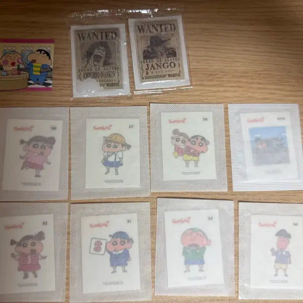 [BUNJANG] Crayon Shin-chan, Pokémon, One Piece Sticker Set / 짱구, 포켓몬, 원피스 띠부씰 11개!