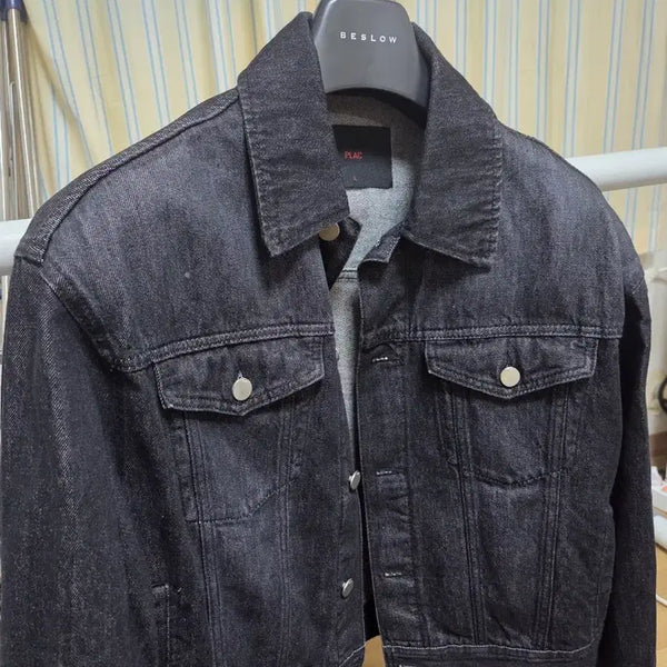 [BUNJANG] KANGSTYLE x PLAC Black Denim Jacket L / 깡X플랙 흑청 자켓 L