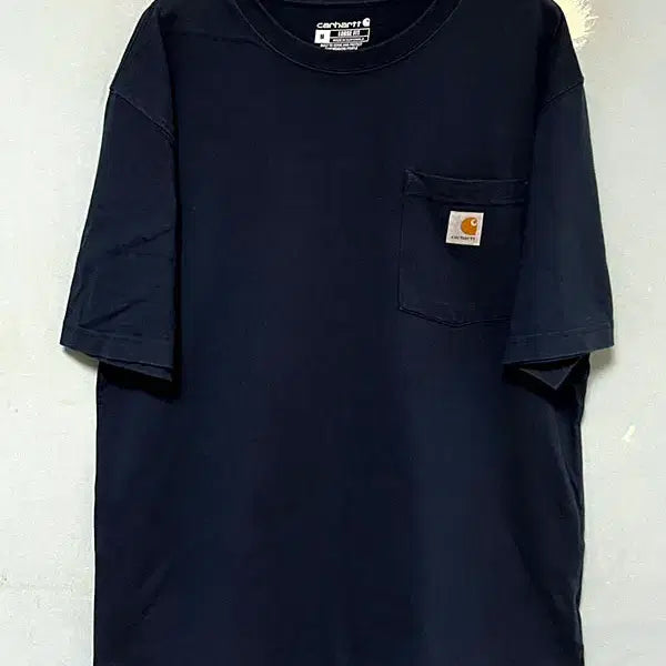 [BUNJANG] Carhartt K87 Men's Pocket T-Shirt Navy L / 칼하트 K87 남자 포켓 반팔티 네이비 라운드넥 캐주얼 루즈핏 L 100