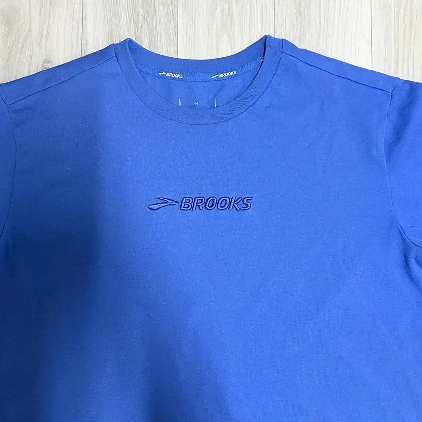 [BUNJANG] Brooks Blue Short Sleeve T-Shirt / 브룩스(BROOKS) 반팔 티셔츠 블루