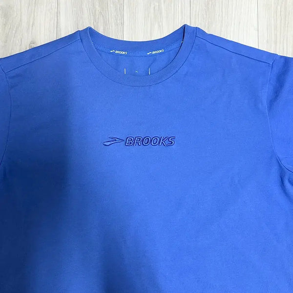 [BUNJANG] Brooks Blue Short Sleeve T-Shirt / 브룩스(BROOKS) 반팔 티셔츠 블루
