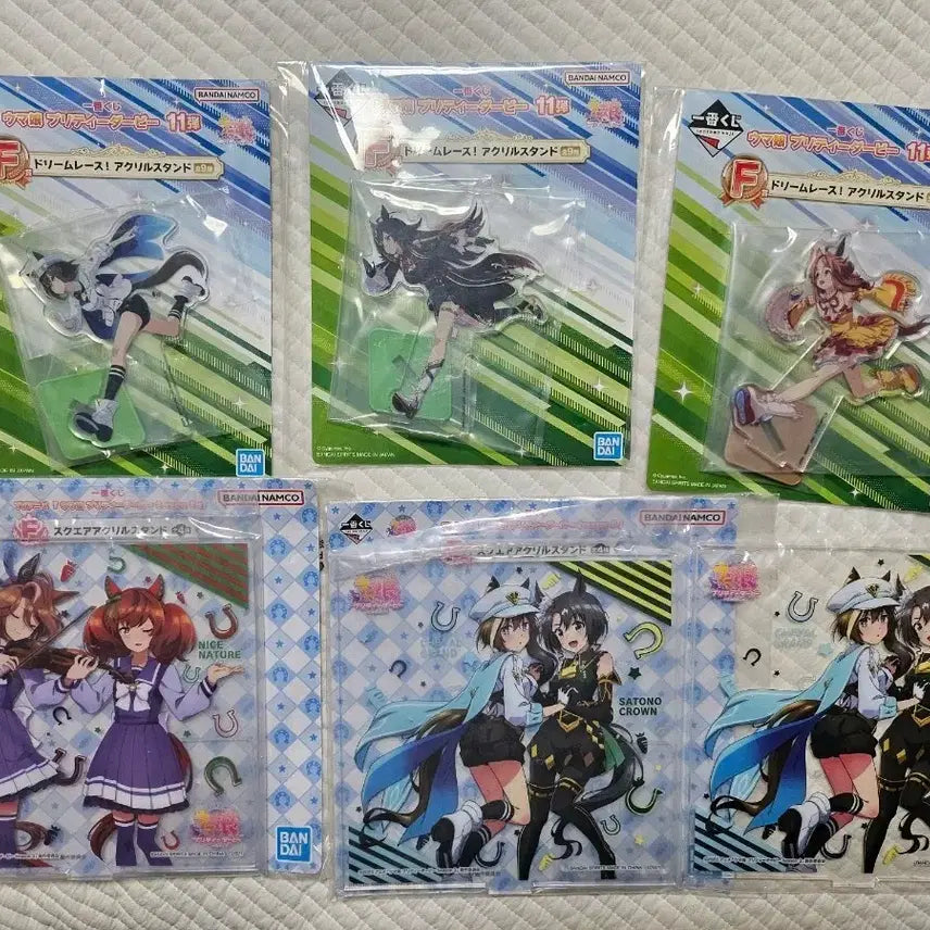 [BUNJANG] Uma Musume Acrylic Stand & Rubber Keychain Set / 우마무스메 아크릴 스탠드, 러버 키링 세트