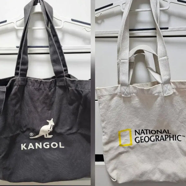 [BUNJANG] Kangol & National Geographic Eco-Bag Bundle / 캉골 내셔널 에코백 2개 일괄