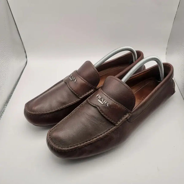 [BUNJANG] Prada Brown Driving Shoes / 프라다 브라운 드라이빙슈즈