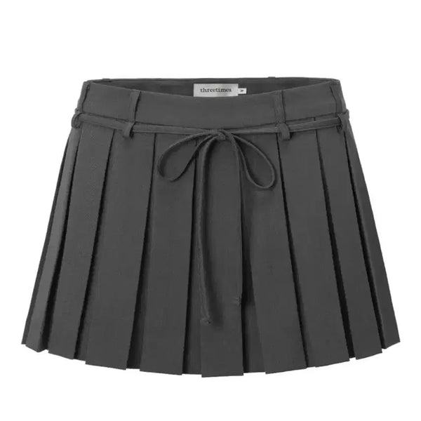 [BUNJANG] Third Time Cheery Skirt Grey (XS) / 쓰리타임즈 cheery skirt grey(XS)새상품