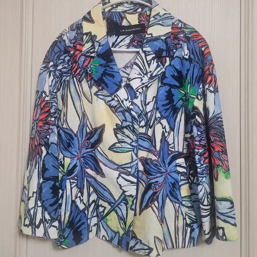 [BUNJANG] Lie Sang Bong Flower Print Jacket / Lie Sangbong 플라워 프린트 자켓