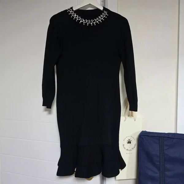 [BUNJANG] Black Knit Dress - One Size / 원피스