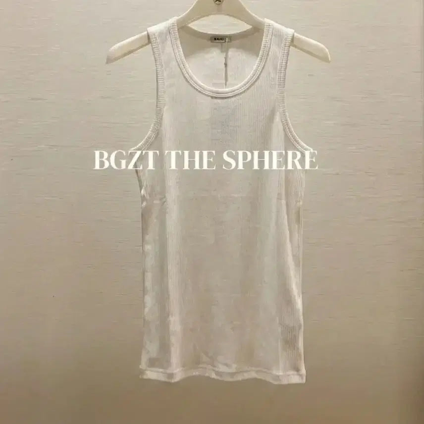 [BUNJANG] Recto 26SS Ribbed Tank Top Sleeveless Off White / 렉토 26SS 립 골지 탱크탑 슬리브리스 오프 화이트