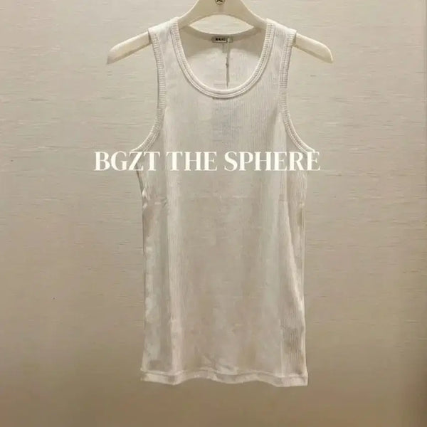 [BUNJANG] Recto 26SS Ribbed Tank Top Sleeveless Off White / 렉토 26SS 립 골지 탱크탑 슬리브리스 오프 화이트