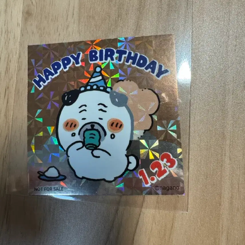 [BUNJANG] Nagano Market Pug Hologram Birthday Sticker (POB) / [특전] 나가노 마켓 퍼그 홀로그램 생일 스티커